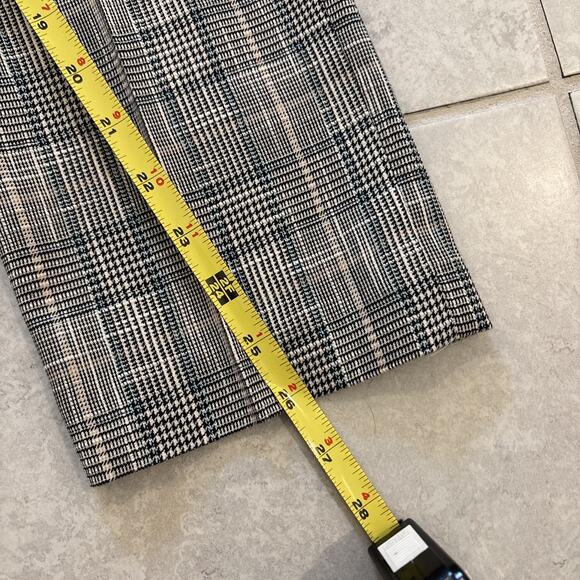 Veronica Beard Friedman Blue Multi Plaid Button Pocket Cropped Pant $395 Size 4 - Picture 12 of 13